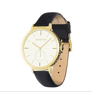 Halcyon Days Maya Sport Leather Strap Watch